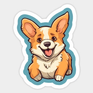 Happy Corgi! Sticker